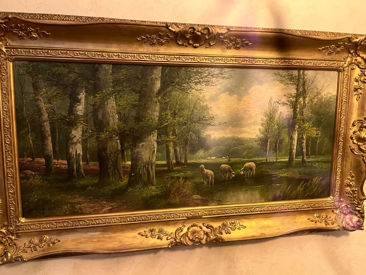 Tableau ancien encadré